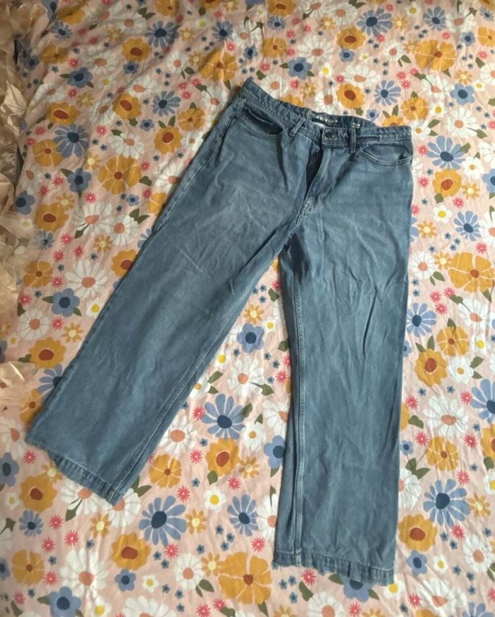 Original Use Men's Baggy Wide-Leg Denim Jeans